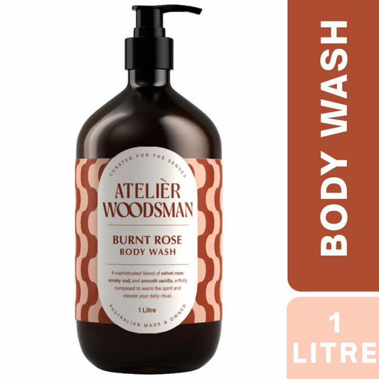 Woodsman Burnt Rose Body Wash 1 Litre