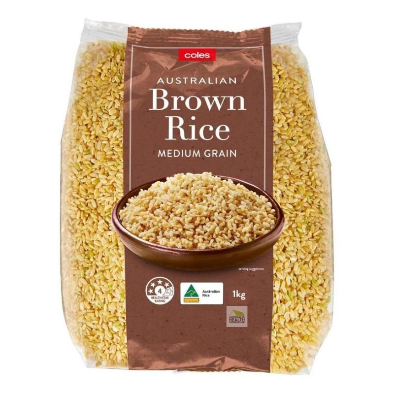 [Expiry Date: 25/08/2026]  Coles Brown Rice 1 kg