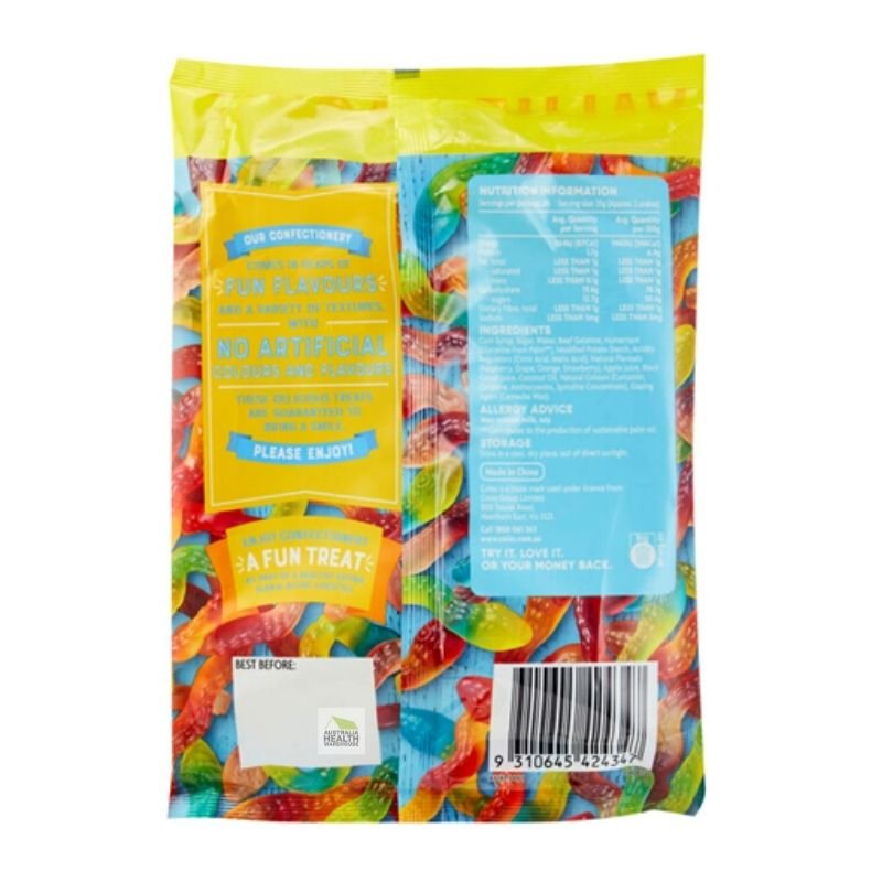 [CLEARANCE Expiry: 16/04/2026] Coles Snakes Lollies 650g