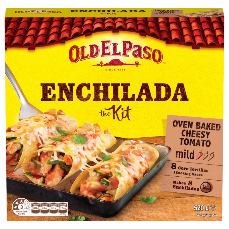 [Expiry Date: 16/01/2027] Old El Paso Enchilada Dinner Kit 520g