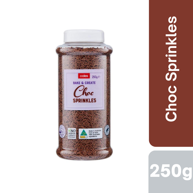 Coles Chocolate Sprinkles  250g
