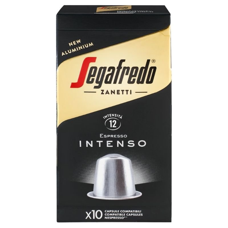 [Expiry Date: 28/02/2028] Segafredo Espresso Intenso Coffee Capsules 10 Pods Nespresso Compatible
