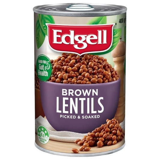 [Expiry Date: 30/07/2028] Edgell Brown Lentils Beans 400g