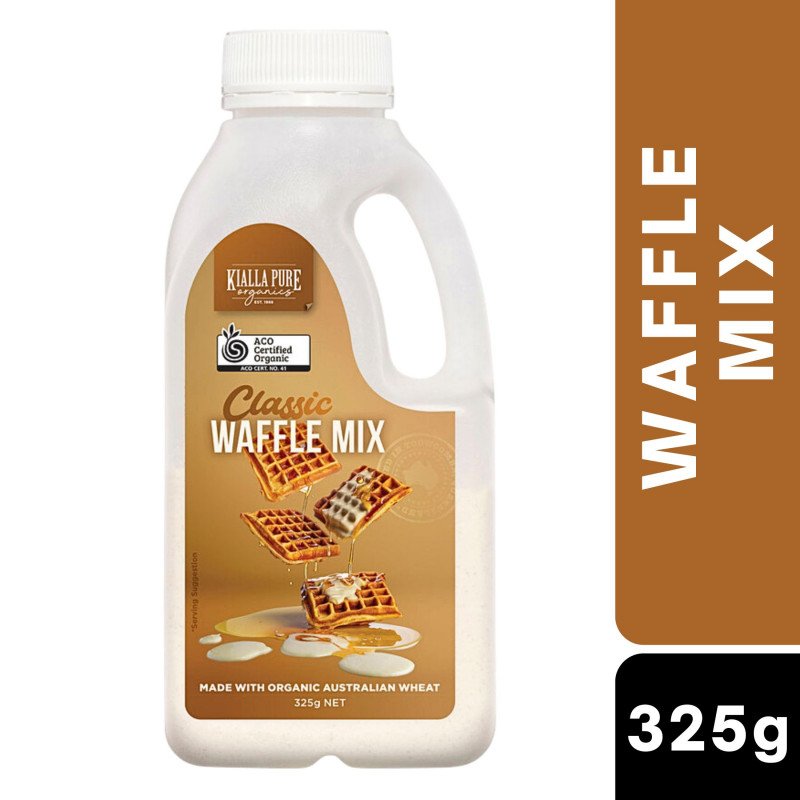[Expiry Date: 16/09/2027] Kialla Organic Waffle Pancake Shake Mix Classic 325g