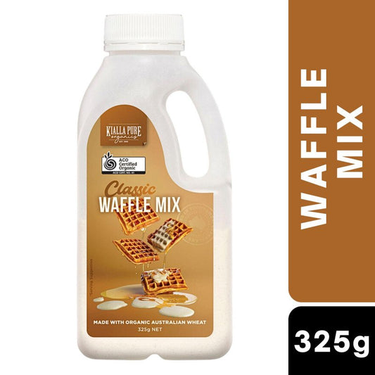 [Expiry Date: 16/09/2027] Kialla Organic Waffle Pancake Shake Mix Classic 325g