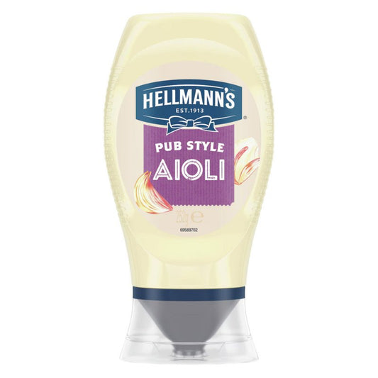 [Expiry Date: 08/12/2026] Hellmann's Pub Style Garlic Aioli 252g