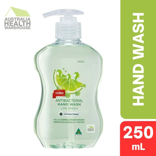 Coles Antibacterial Hand Wash Lime Fresh 250mL