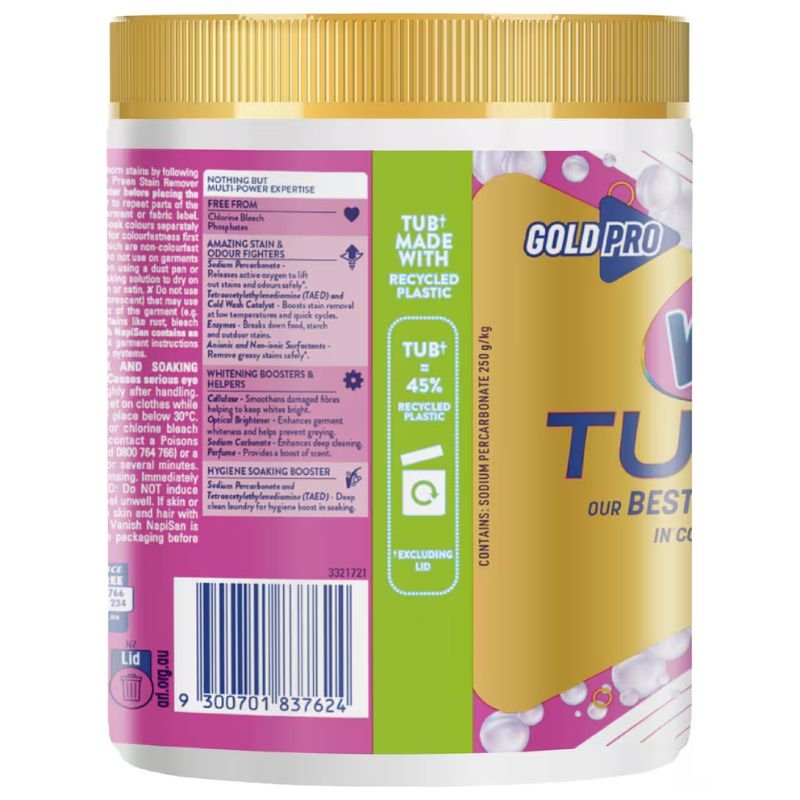 [Expiry: 11/2027] Vanish Gold Pro Turbo White Stain Remover Powder 1kg