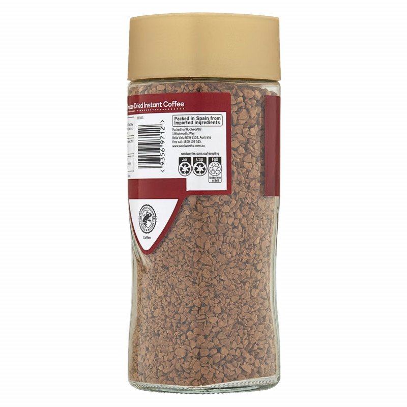 [Expiry: 11/11/2027] Woolworths Freeze Dried Classic Coffee Original 100g