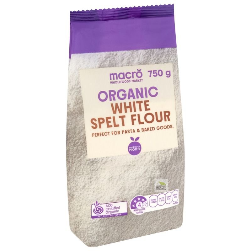[CLEARANCE Expiry: 16/04/2026] Woolworths Macro Organic White Spelt Flour 750g