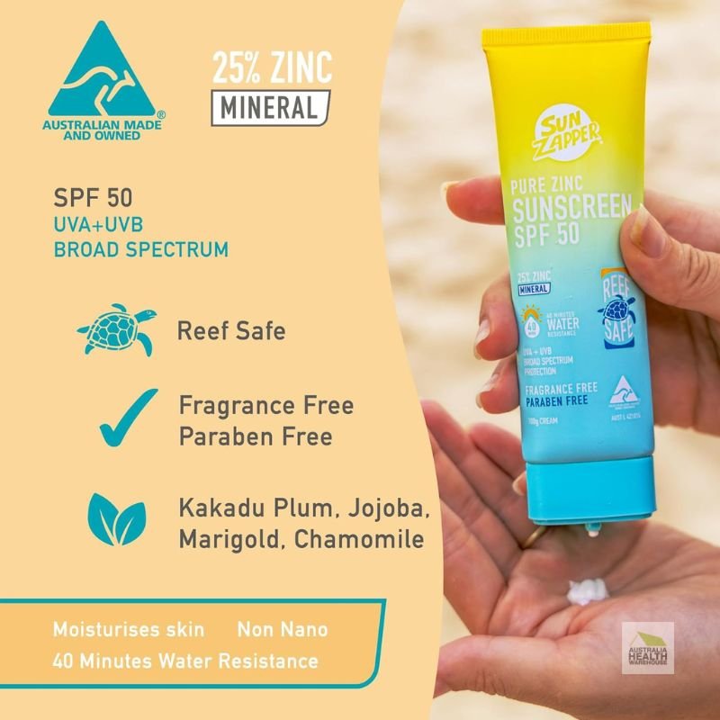 Sun Zapper Pure Zinc Sunscreen 100g