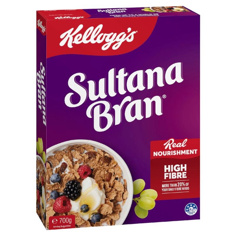 [Expiry: 16/06/2026] Kellogg's Sultana Bran Cereal 700g