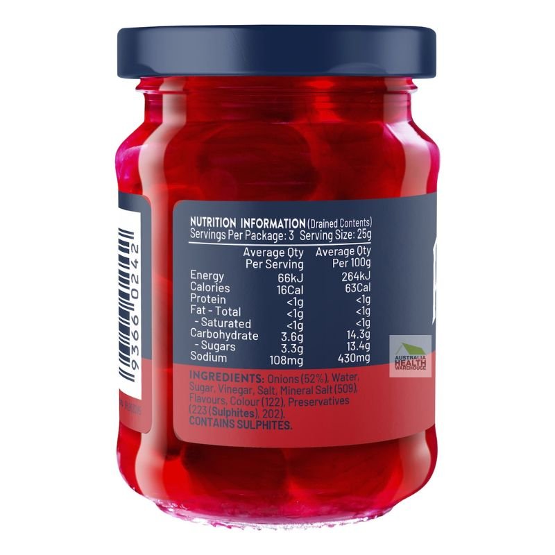 [Expiry: 18/01/2027] Rosella Red Cocktail Onions 150g