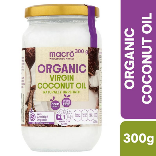 [Expiry Date: 07/09/2027] Woolworths Macro Organic Virgin Coconut Oil 300g