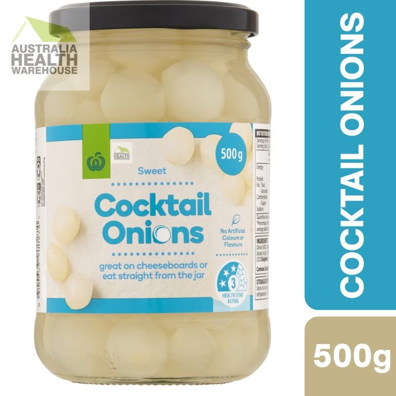 [Expiry: 19/08/2027] Woolworths Cocktail Onions 500g