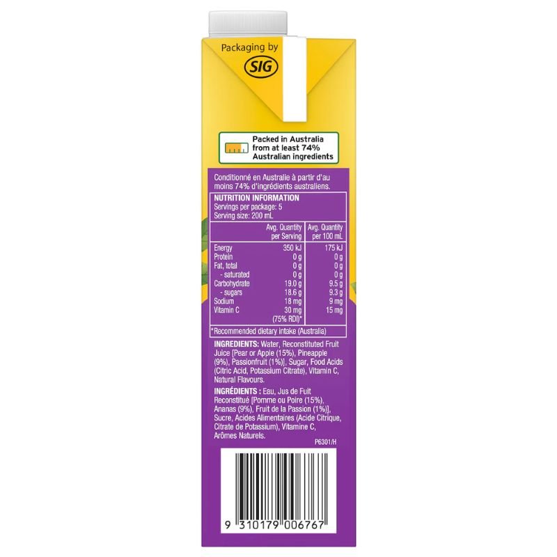[Expiry Date: 07/10/2026] Golden Circle Golden Pash Fruit Drink 1 Litre