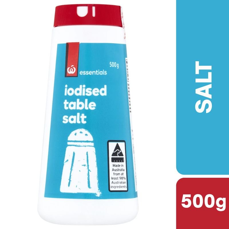 [Expiry:10/09/2027] Woolworths Iodised Table Salt 500g