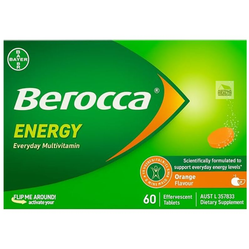 [Expiry: 04/2027] Berocca Energy Orange 60 Effervescent Tablets