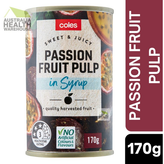 Coles Passion Fruit Pulp in Syrup 170g