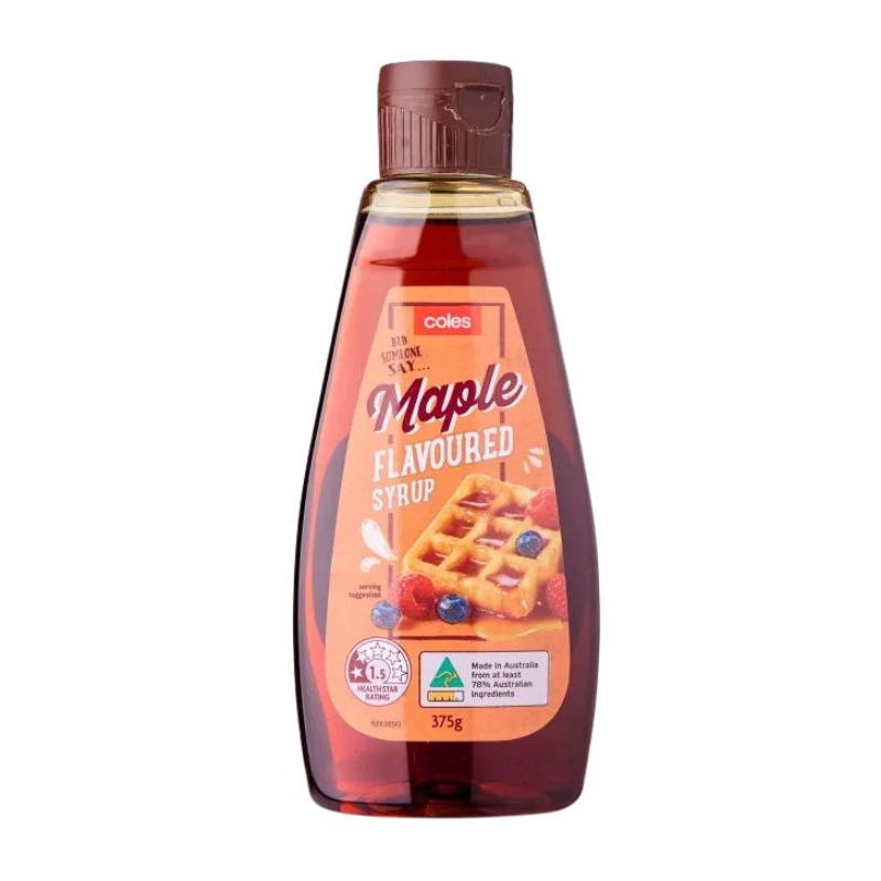 [Expiry: 30/01/2027] Coles Maple Flavoured Syrup 375g