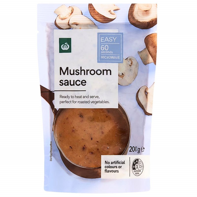 [Expiry Date: 03/06/2027]  Woolworths Mushroom Sauce 200g