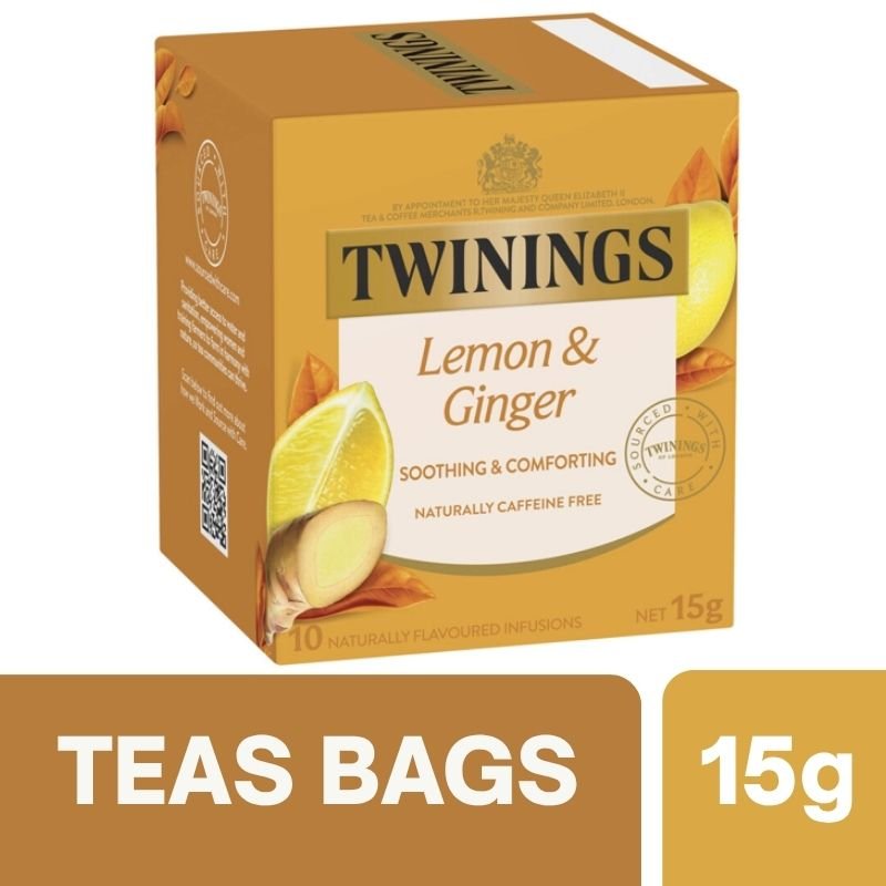 [Expiry: 06/07/2028] Twinings Lemon & Ginger Infusions Tea Bags 15g