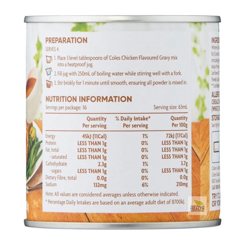 [CLEARANCE Expiry: 17/07/2025] Coles Chicken Gravy Mix 120g