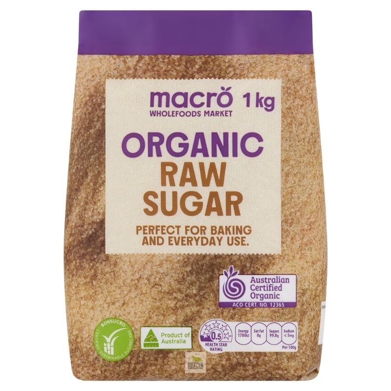 [Expiry: 07/2027] Woolworths Macro Organic Raw Sugar 1kg