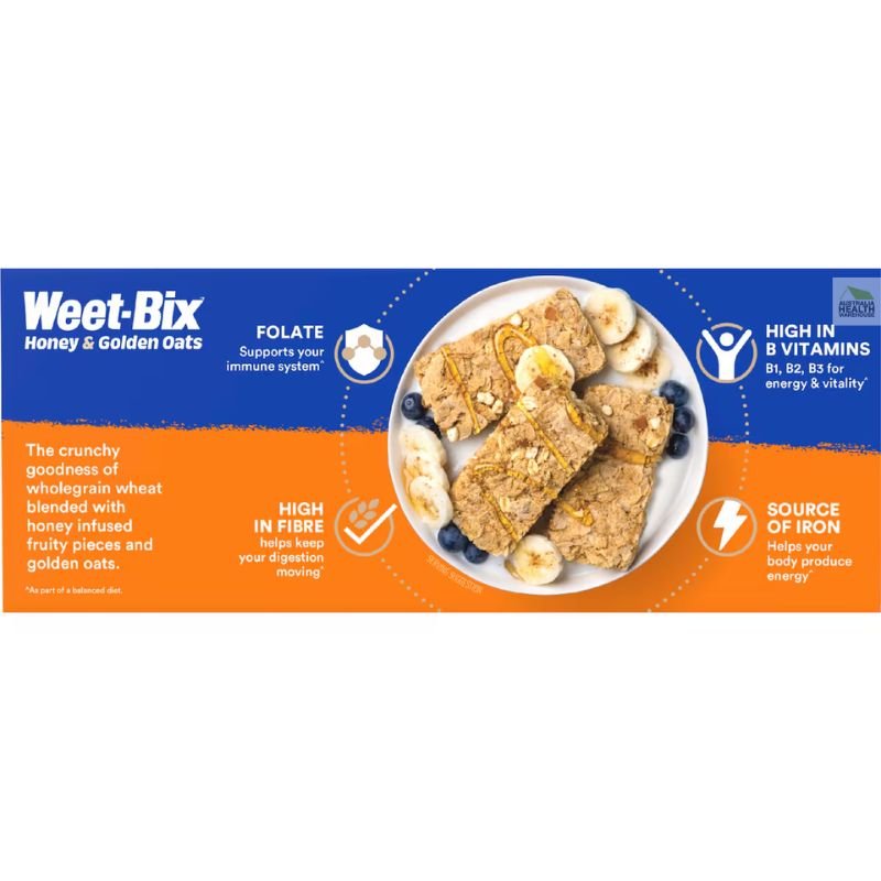 [Expiry: 26/05/2026] Weet-Bix Honey & Golden Oats 450g