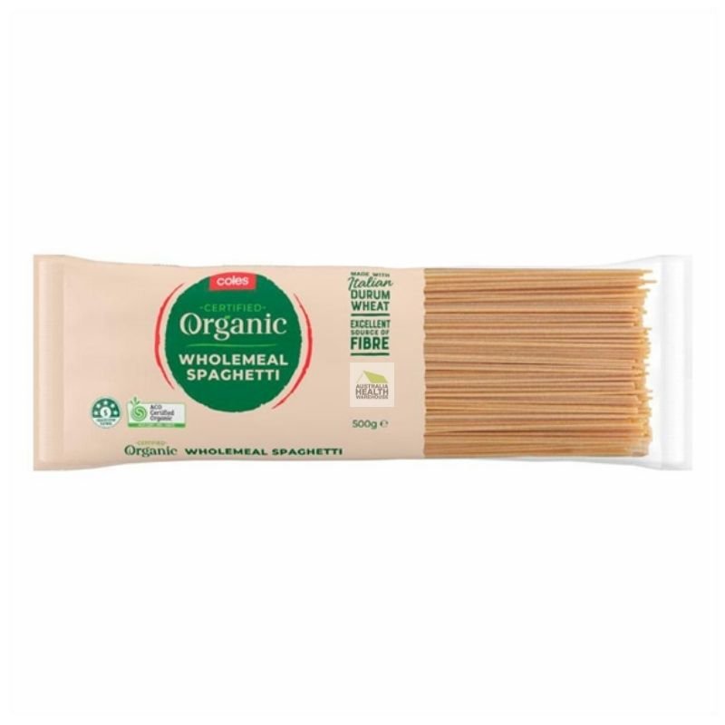 Coles Organic Wholemeal Spaghetti 500g