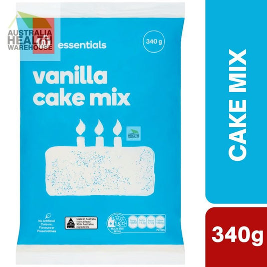 [Expiry: 30/09/2026] Woolworths Essentials Vanilla Cake Mix 340g