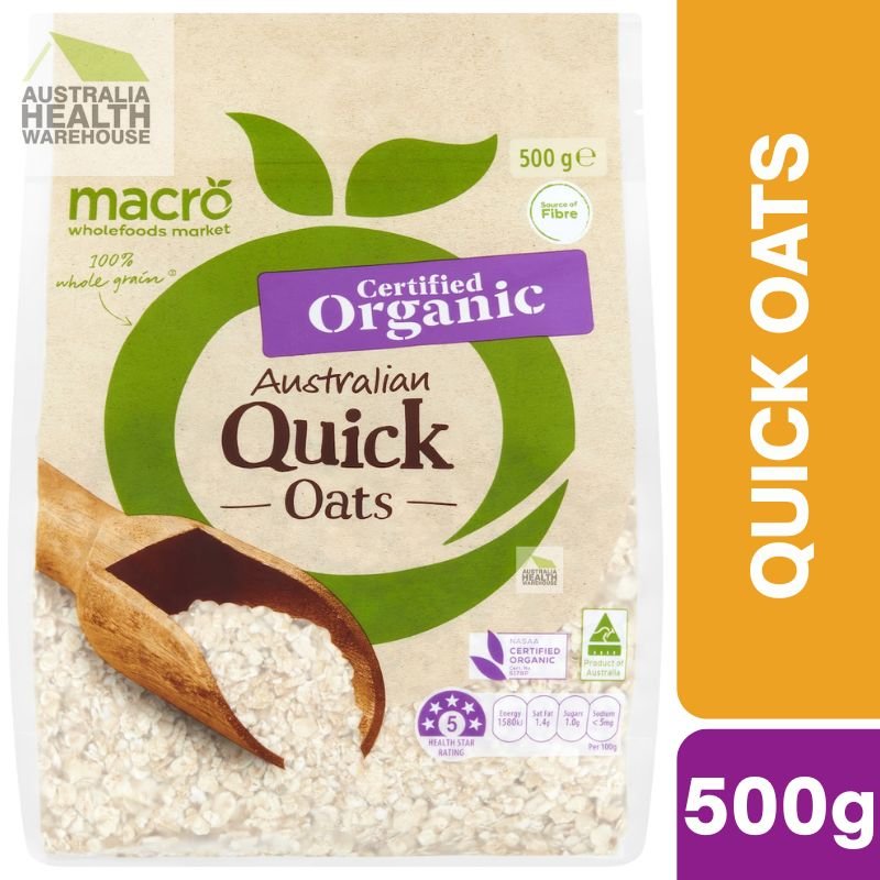 [Expiry: 02/10/2026] Woolworths Macro Organic Australian Quick Oats 500g