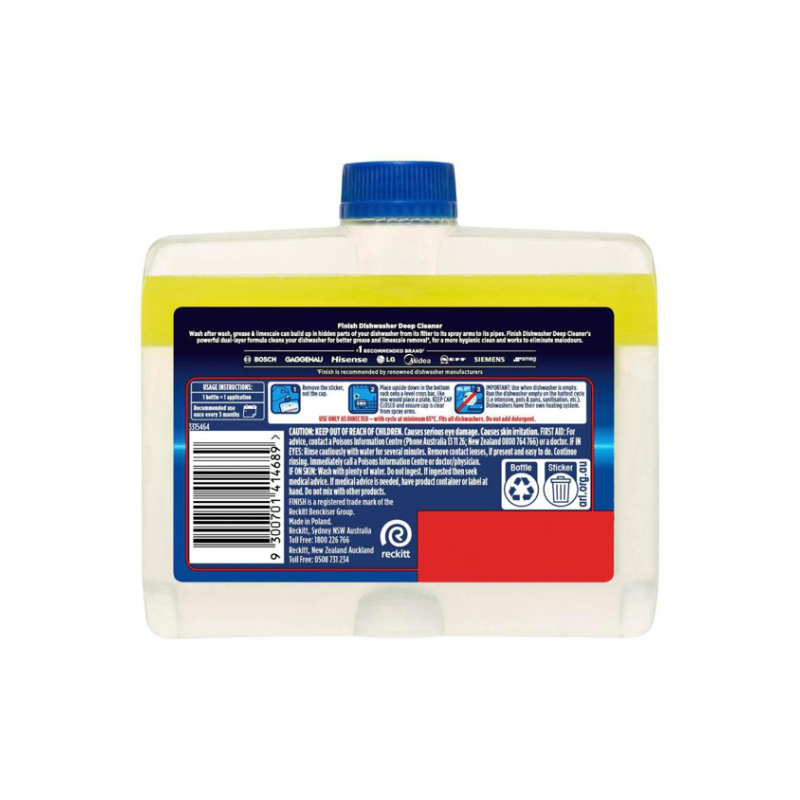 Finish Dishwasher Deep Cleaner Lemon 250mL