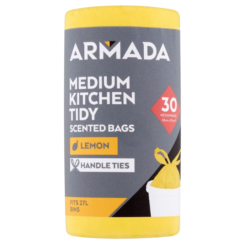 Armada Medium Kitchen Tidy Bag Lemon Scented 30 pack
