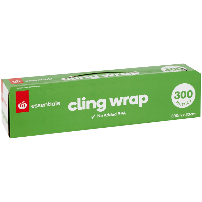 Woolworths Essentials Cling Wrap 300 Metres
