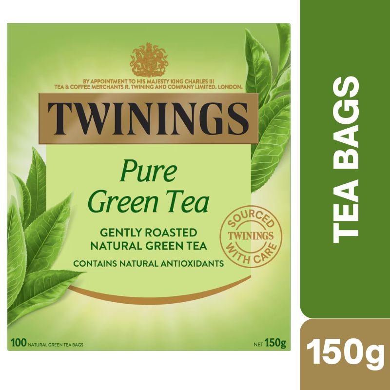 [Expiry Date: 22/12/2028] Twinings Pure Green Tea 100 Bags