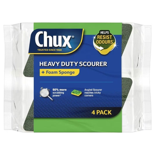 Chux Heavy Duty Scourer Scrubs 4 Pack