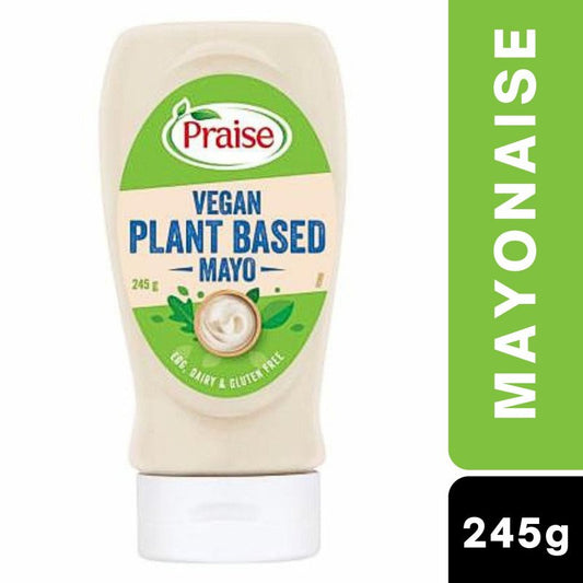 [Expiry 09/01/2027] Praise Squeeze Vegan Plant Based Mayo 245g