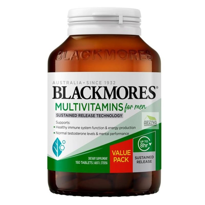 [Expiry: 10/2025] Blackmores Multivitamins for Men Sustained Release 150 Tablets