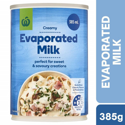 [Expiry Date: 07/10/2026] Woolworths Evaporated Milk 385mL