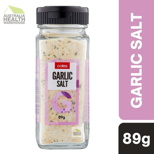 [Expiry: 08/10/2026] Coles Garlic Salt 89g