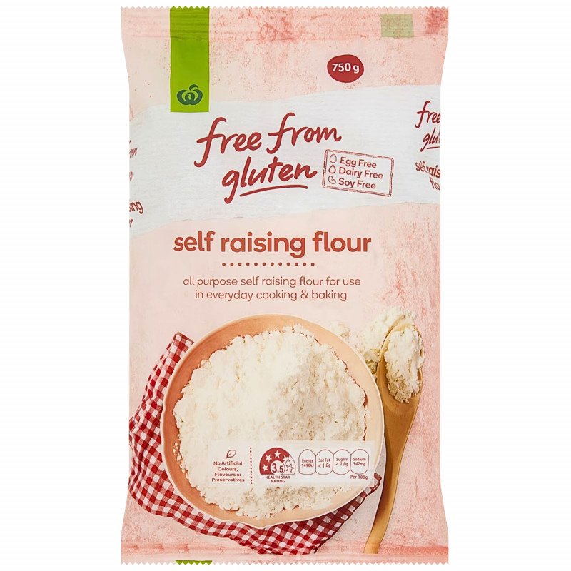 [Expiry Date: 13/01/2027] Woolworths Free From Gluten Self Raising Flour 750g
