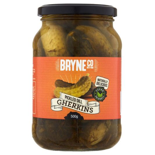 [Expiry Date: 12/09/2027] Bryne Co Pickled Dill Gherkins 500g