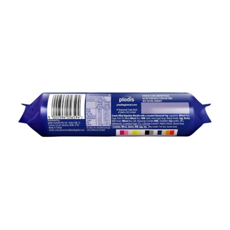 [Expiry: 03/12/2026] McVitie's Digestives Tops Caramel 100g