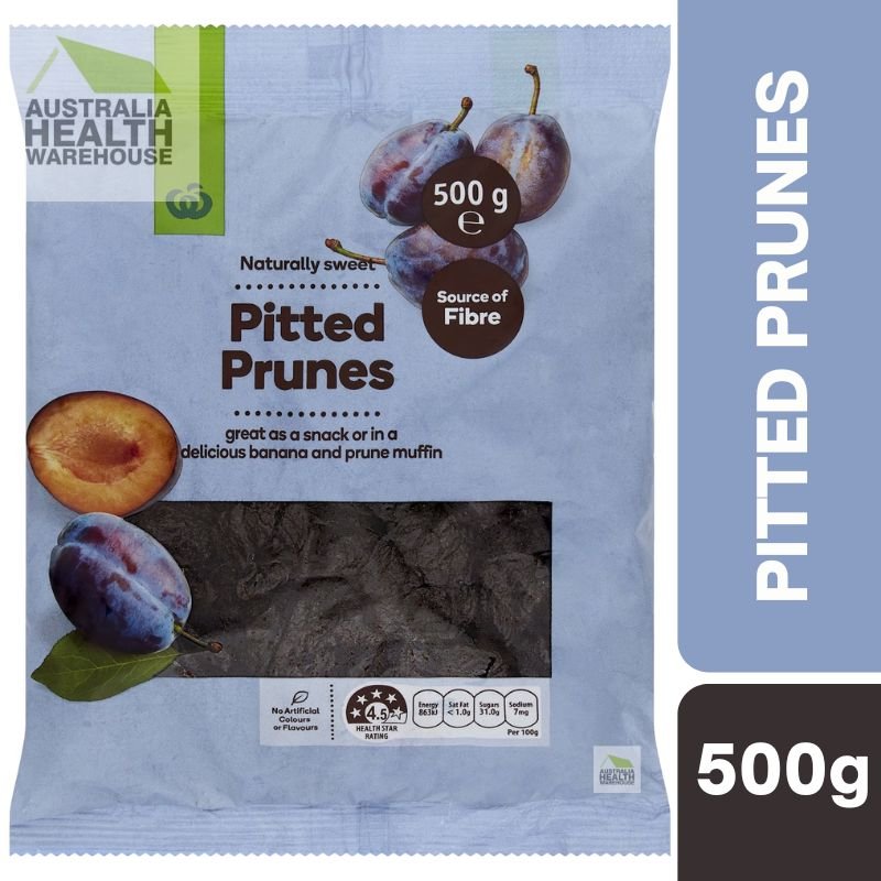 [CLEARANCE Expiry: 05/05/2026] Woolworths Pitted Prunes 500g