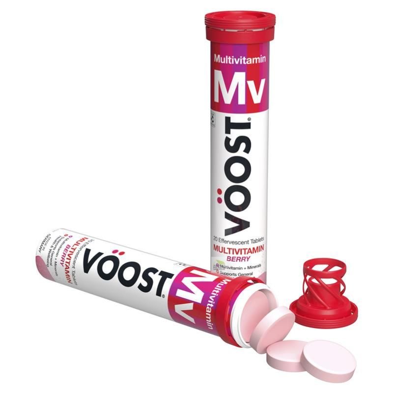 [Expiry: 11/2025] Voost Multivitamin Effervescent Berry 60 Tablets