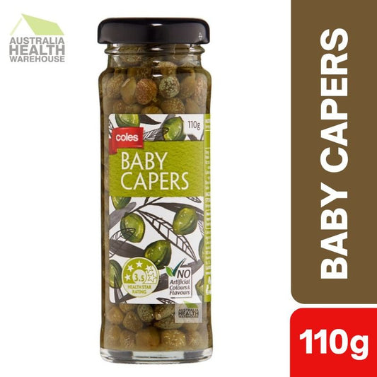 Coles Baby Capers 110g