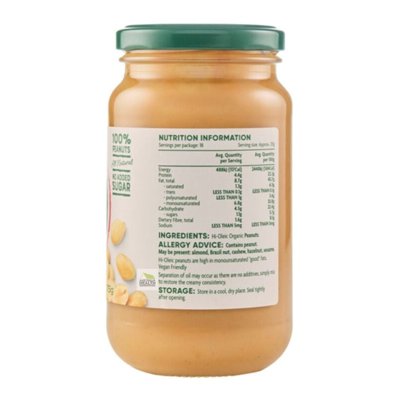 [Expiry: 15/11/2026] Coles Organic Smooth Peanut Butter 375g