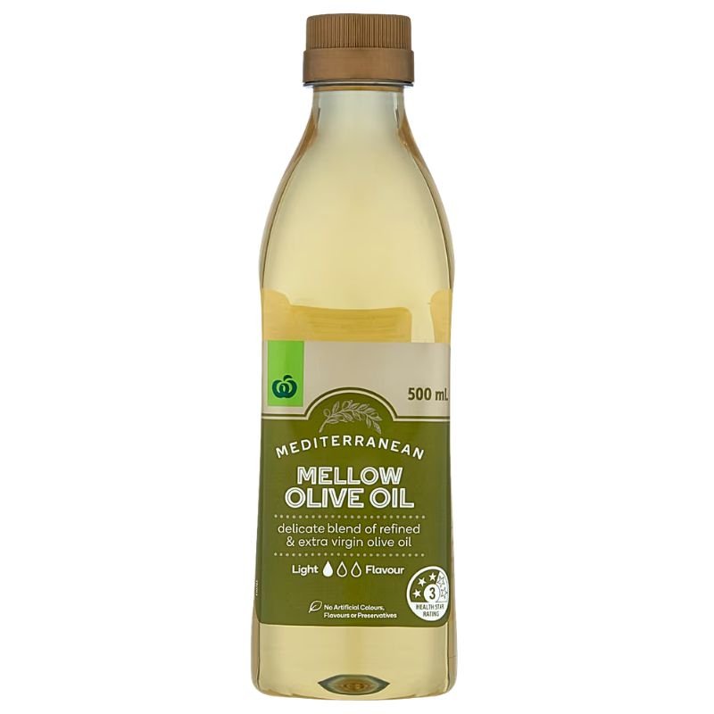 [CLEARANCE Expiry Date: 26/08/2026] Woolworths Mediterranean Mellow Olive Oil 500mL