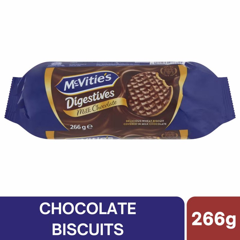 [Expiry Date: 14/11/2026] McVitie's Digestives Milk Chocolate 266g
